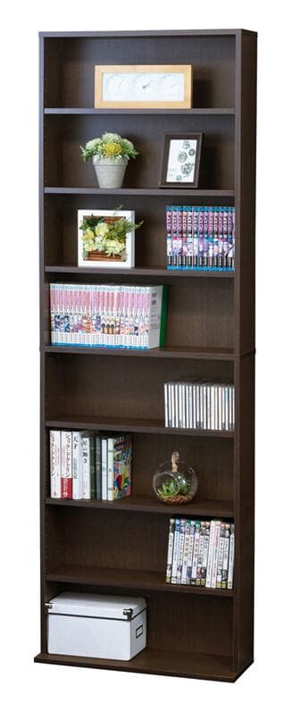 文庫本棚　W600　書籍棚　ＣＤ　ＤＶＤ　薄型　大容量収納