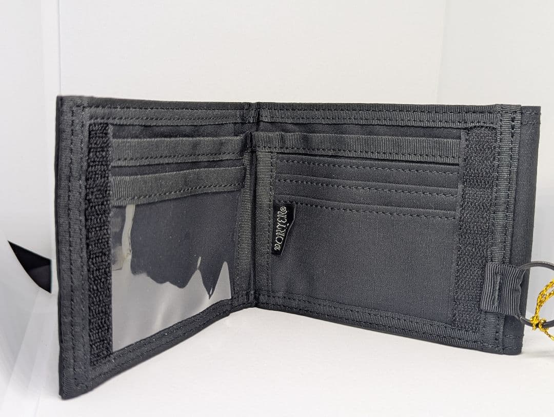 未使用　PORTER ポーター 折りたたみ財布 ブラック リング付き ナイロン