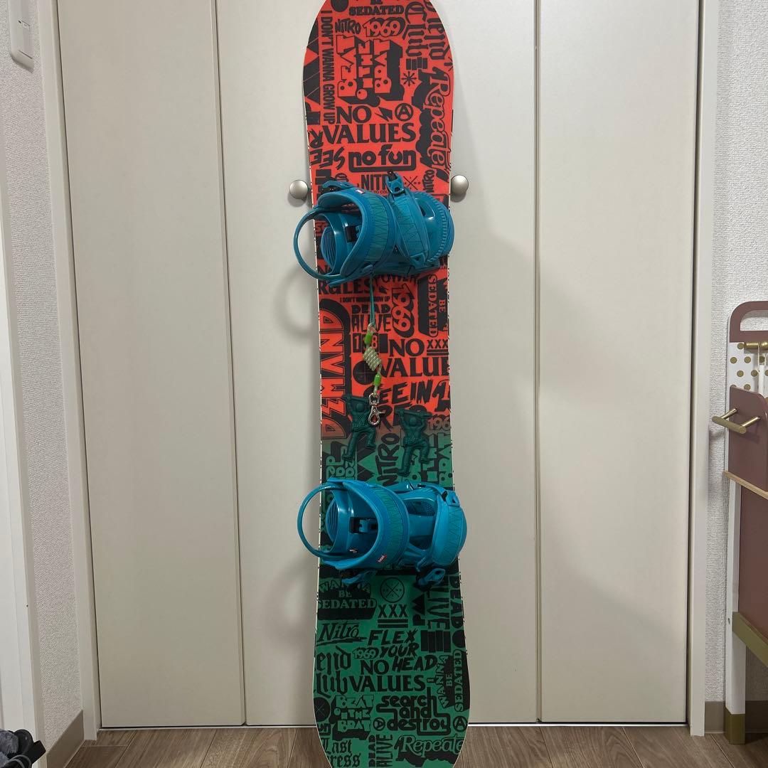 NITOROスノーボード オレンジ/グリーン& thirtytwo BOAブーツ