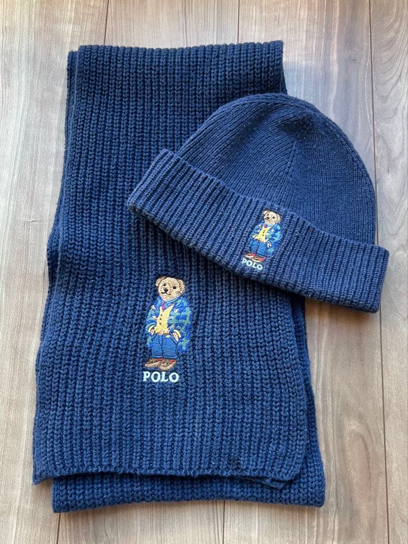 たっちゃん様　ポロベア　マフラー　ネイビーPOLO Ralph Lauren
