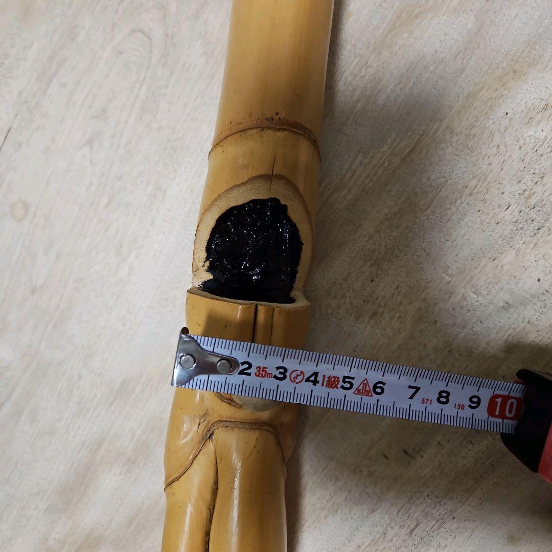 亀甲竹　竹花入れ　 掛け花入れ