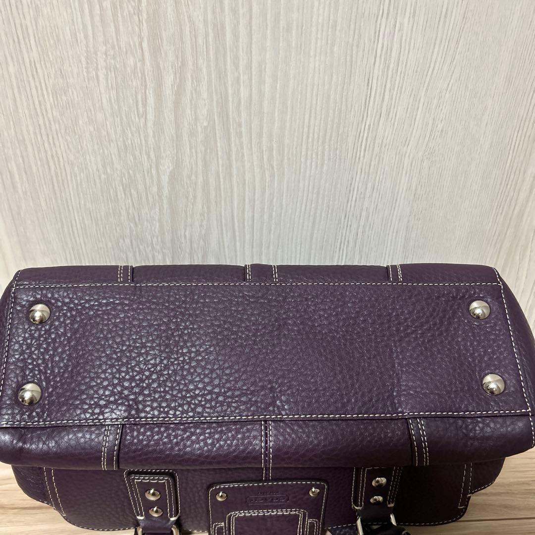 COACH コーチターンロック ハンプトンズ キャリーオール レザートートバッグ