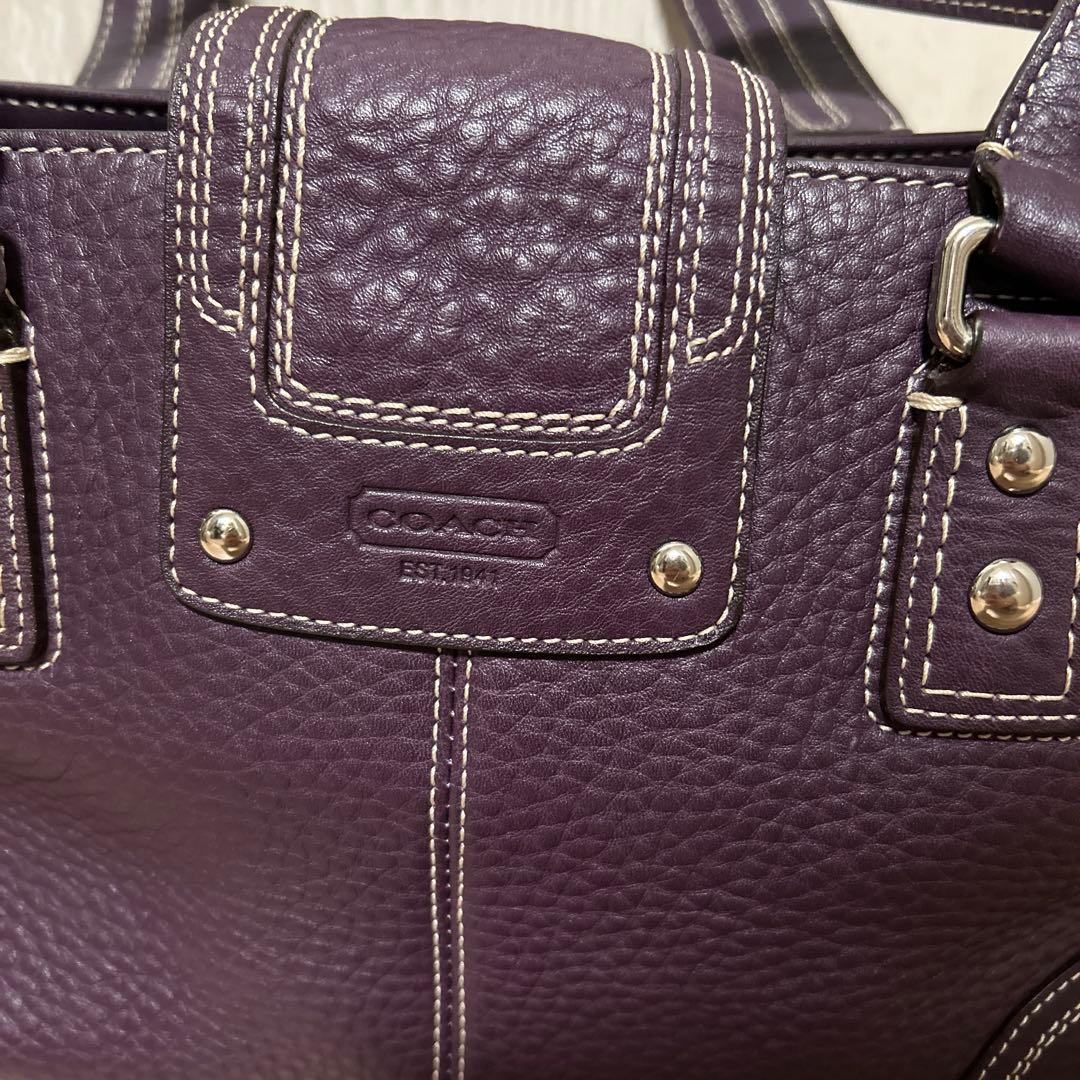 COACH コーチターンロック ハンプトンズ キャリーオール レザートートバッグ