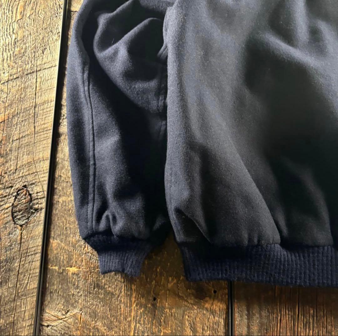 90s アシックス期　メルトンウール　A2ボンバージャケットラグランXL.