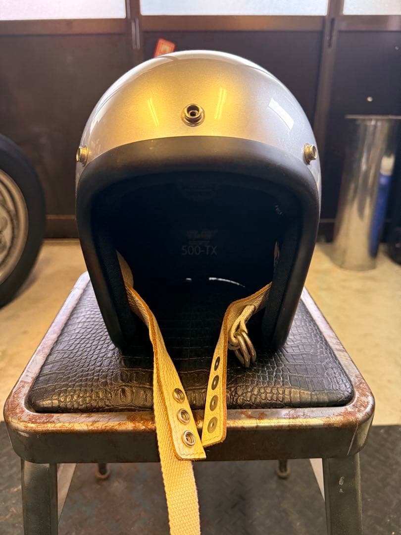 TT&CO ヘルメット 500TX S/M オプションストラップ シルバー