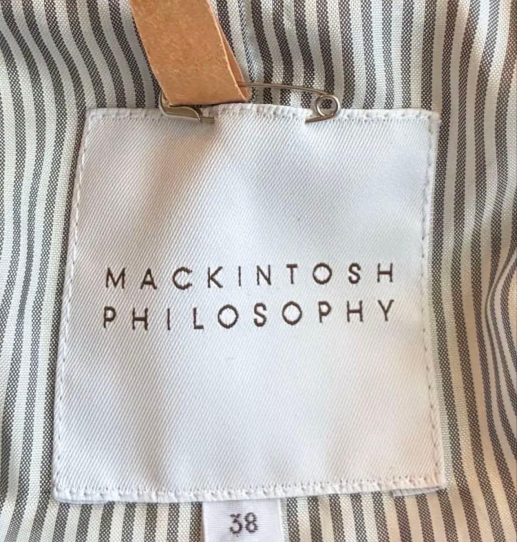 ✨ マッキントッシュフィロソフィー ロングダウンコート✨クリーニング済Mネイビー