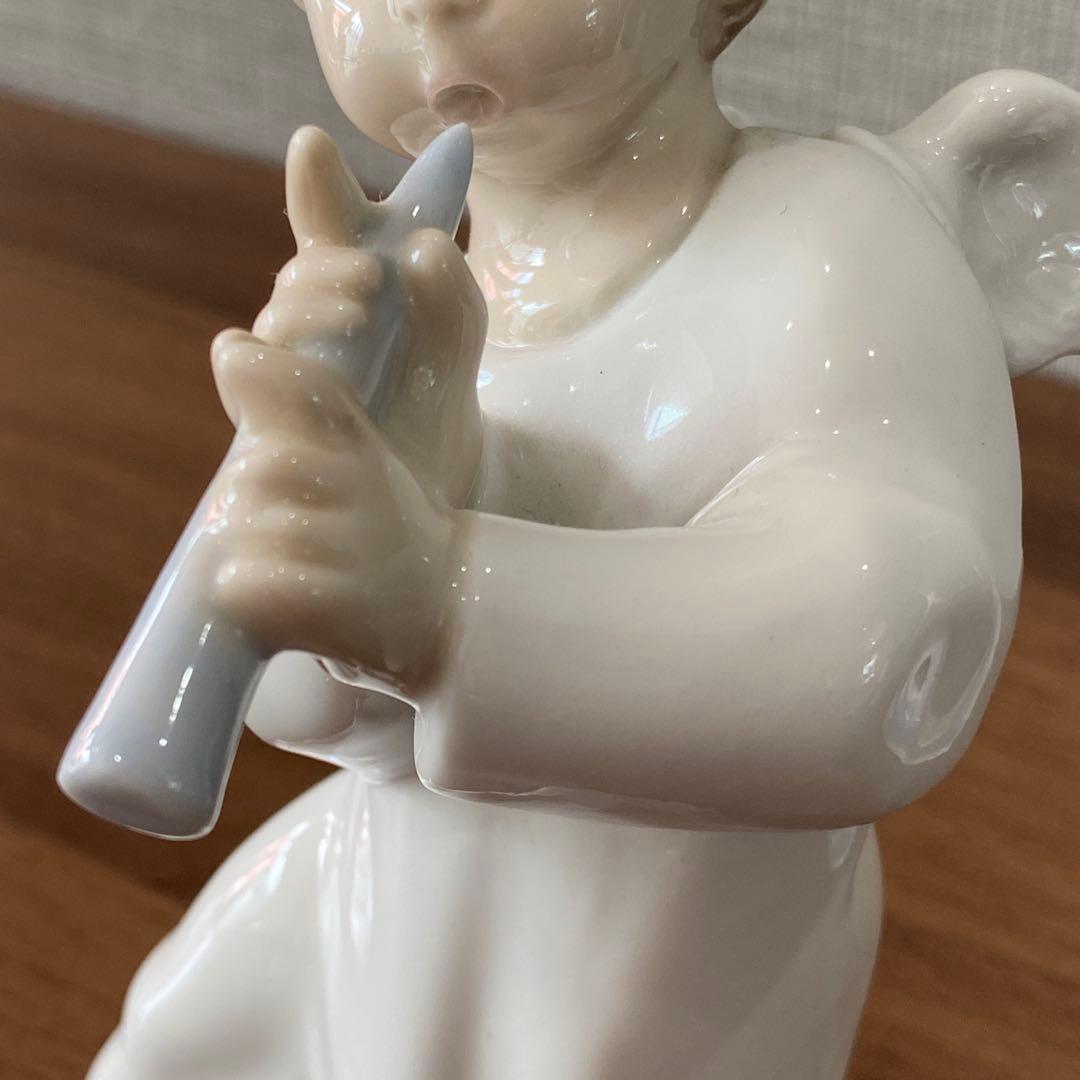 【美品】LLADRO リヤドロ　フルートを吹く天使