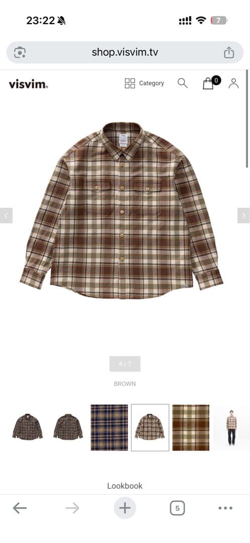 トップス visvim 26ss LUMBER CHECK L/S