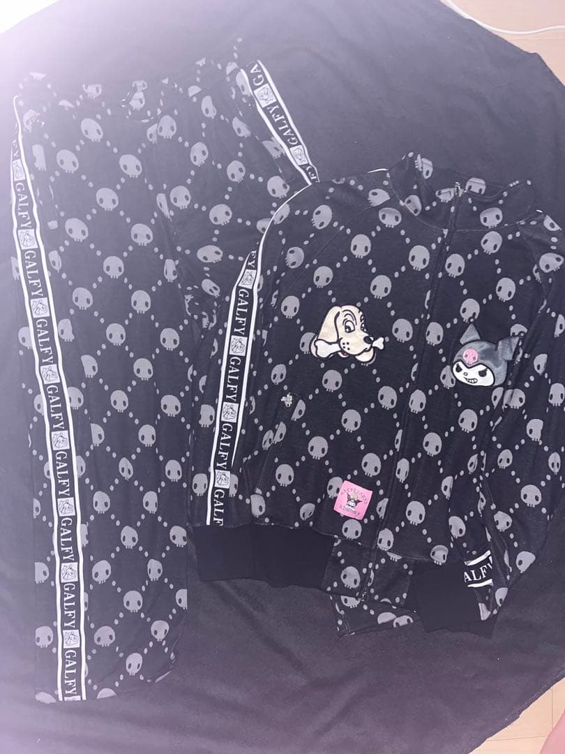 GALFY×クロミコラボ　ドクロだらけセットアップ