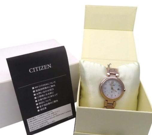 ◆シチズン XC エコ・ドライブ電波時計 防水 ES9464-52A◆美品◆