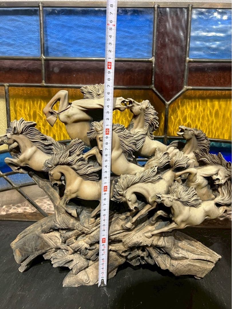 九頭馬 うまくいく 馬 置物 縁起物 風水 難あり インテリア