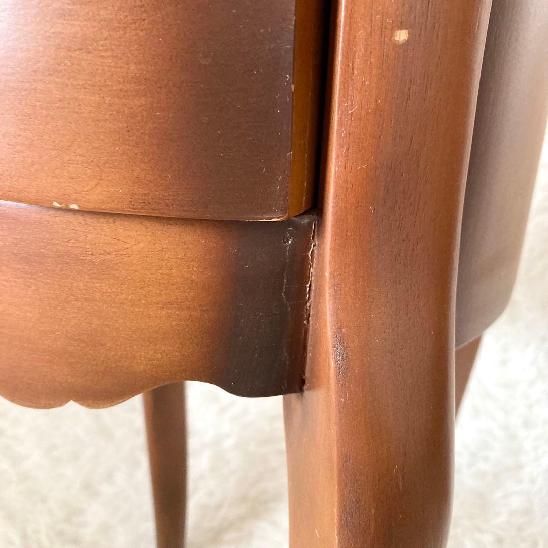 木製　コンソールテーブル サイド ナイト チェスト 猫足 収納　ヨーロッパ家具