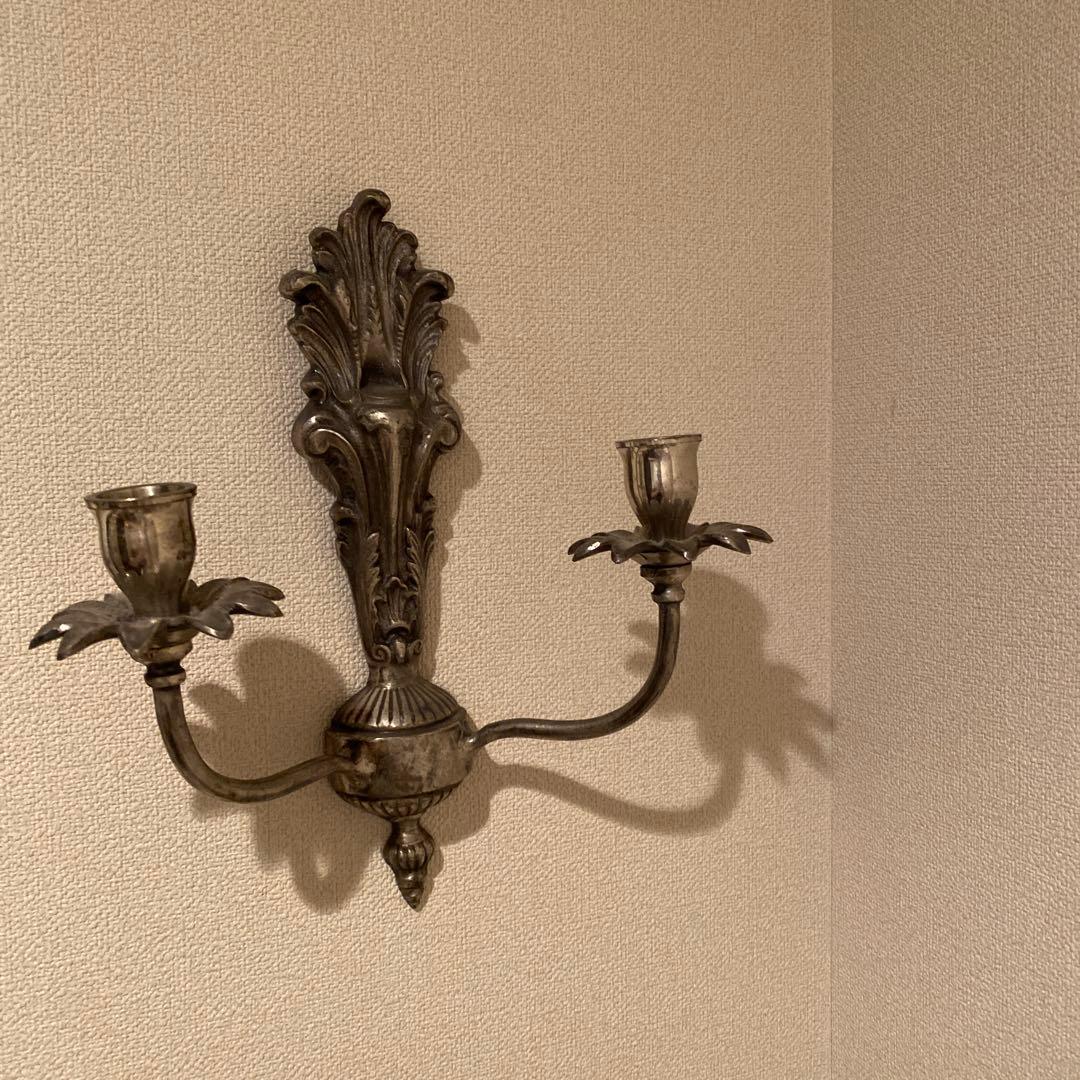 アンティーク風　ウォール　キャンドルホルダー