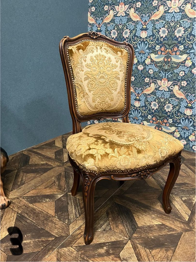 coldweather＊カリモク ドマーニ 椅子 ③金華山 ルイ15世猫脚