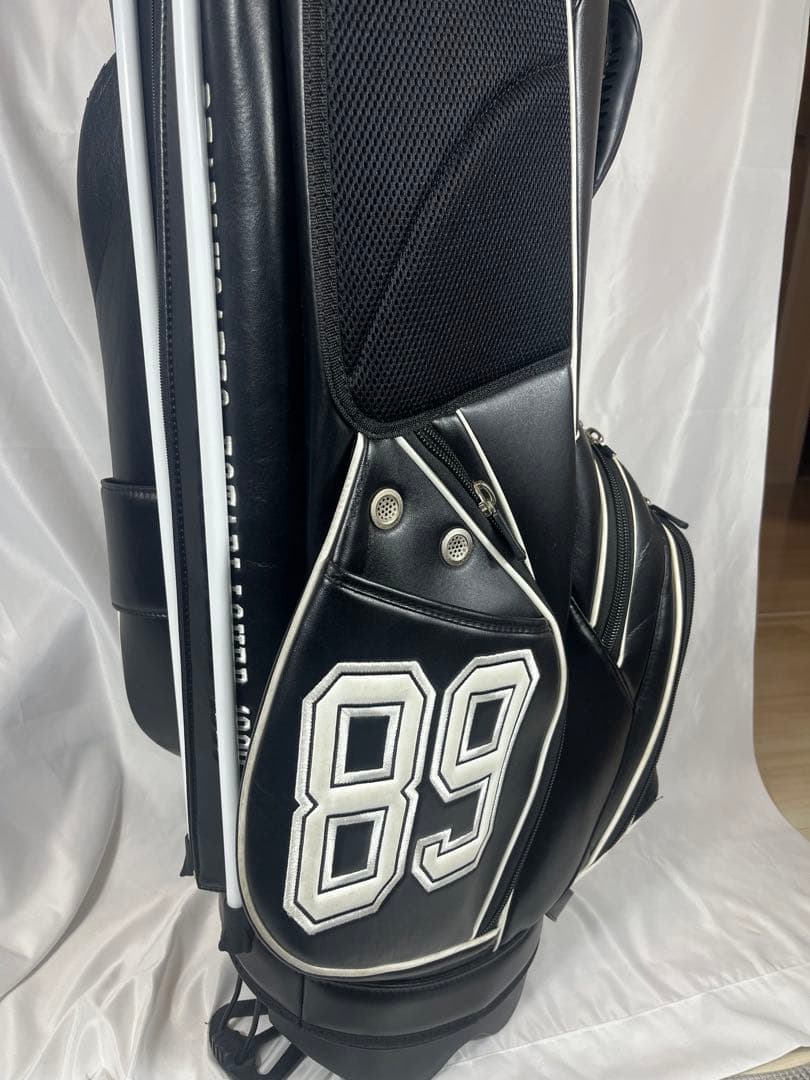 PEARLY GATES キャディバッグ ブラック/ホワイト