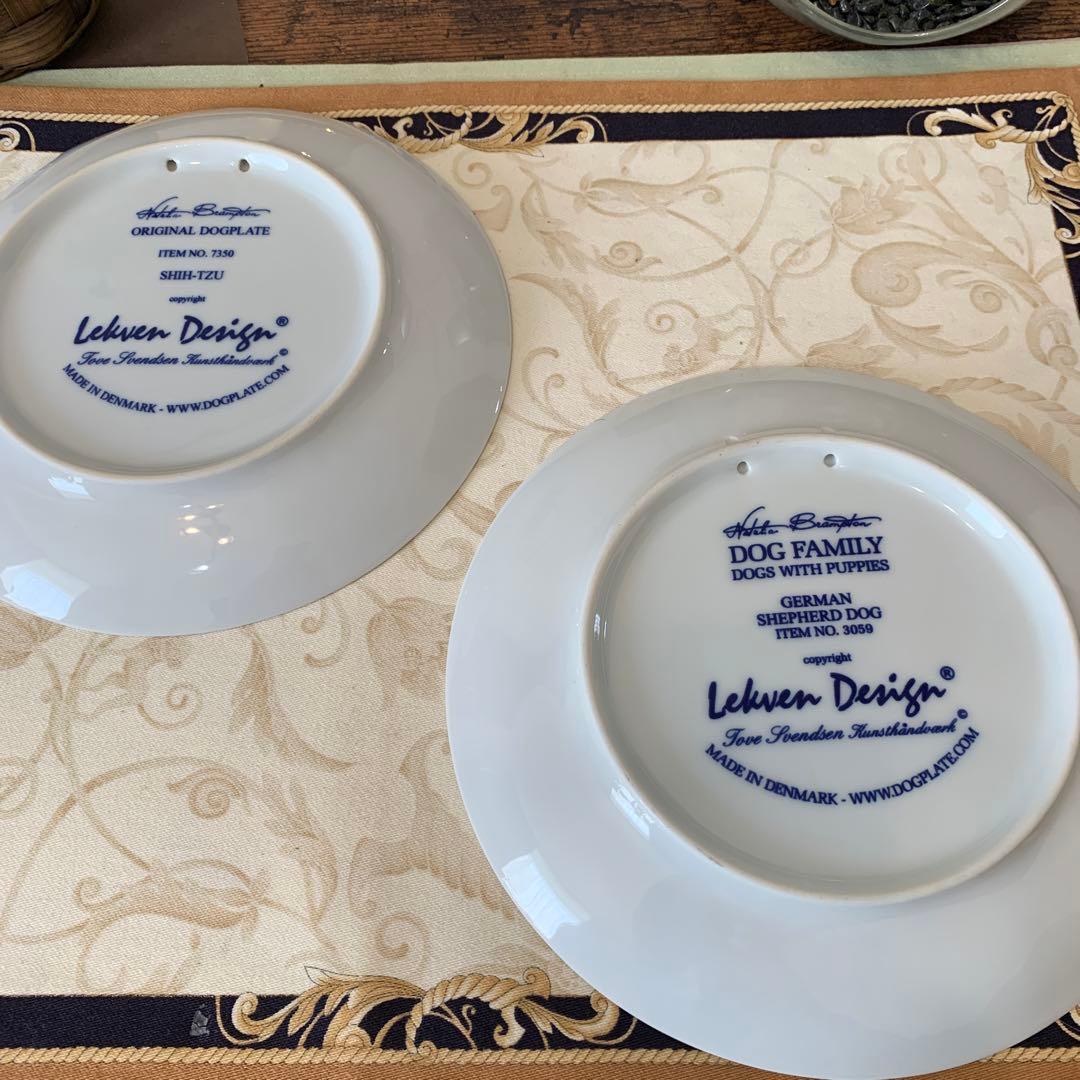スキャンレクベン　シーズー　ジャーマンシェパード　飾り皿　プレート