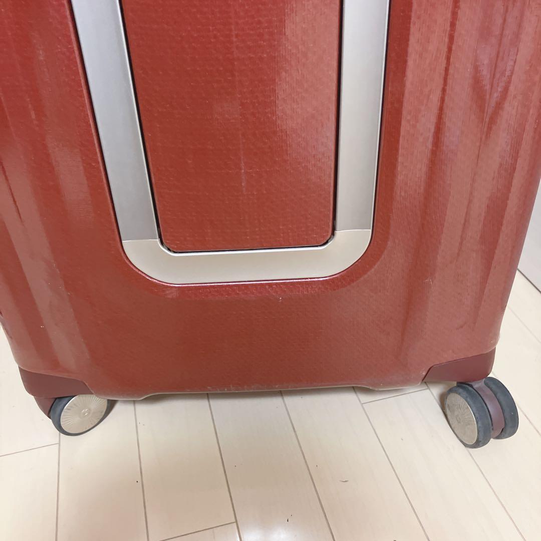 【美品】サムソナイト 超軽量 キューブライト76×28 高級ライン ダークレッド