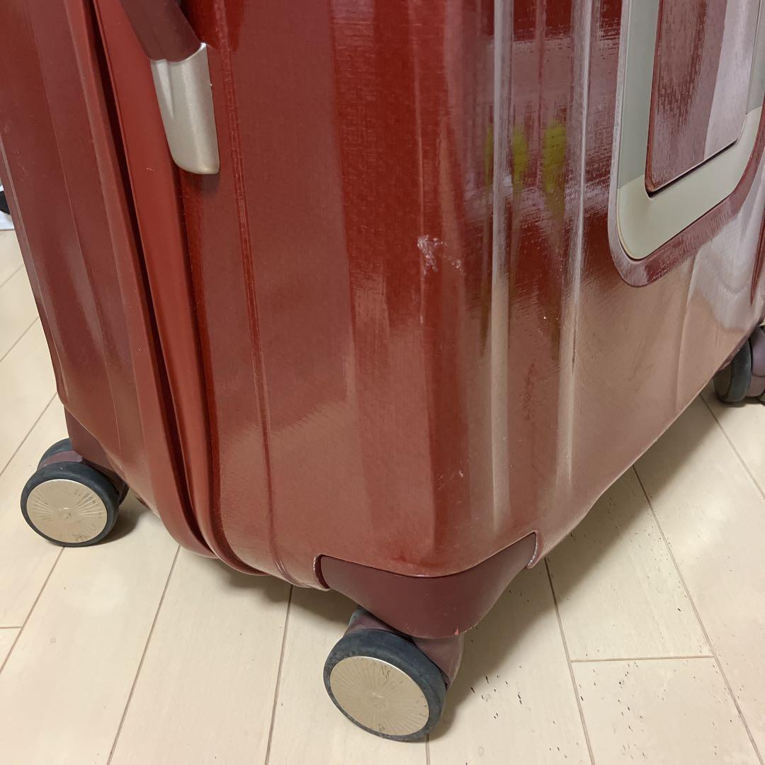 【美品】サムソナイト 超軽量 キューブライト76×28 高級ライン ダークレッド