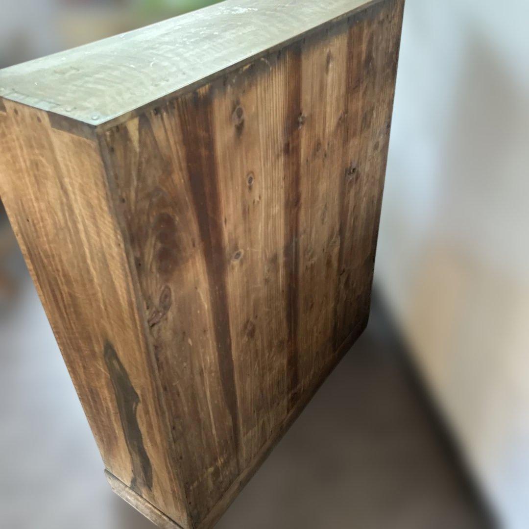 アンティーク　栗の木　本棚　オープンラック　飾り棚 古家具　店舗什器