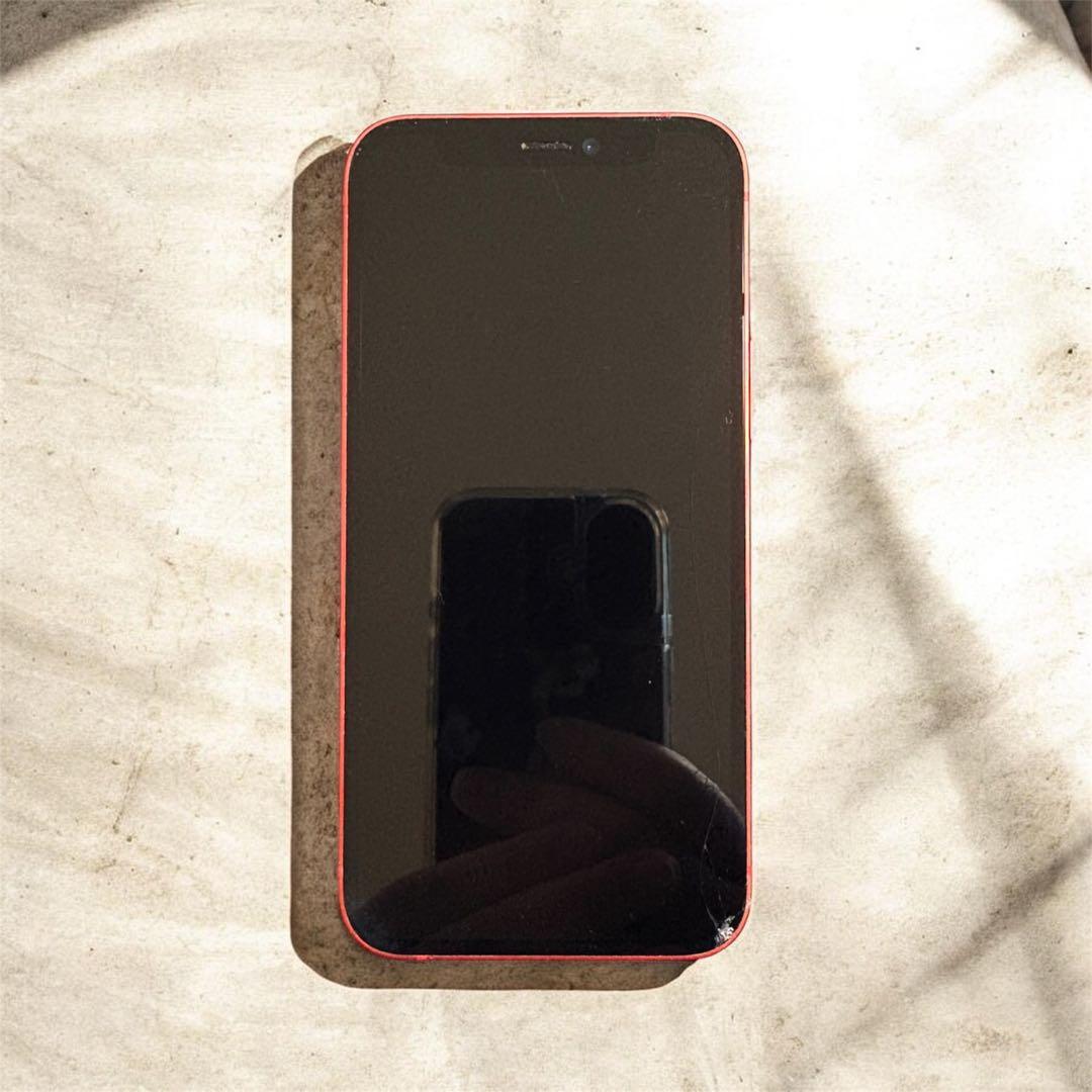 【操作可】【画面破損】iPhone 12mini PRODUCT RED