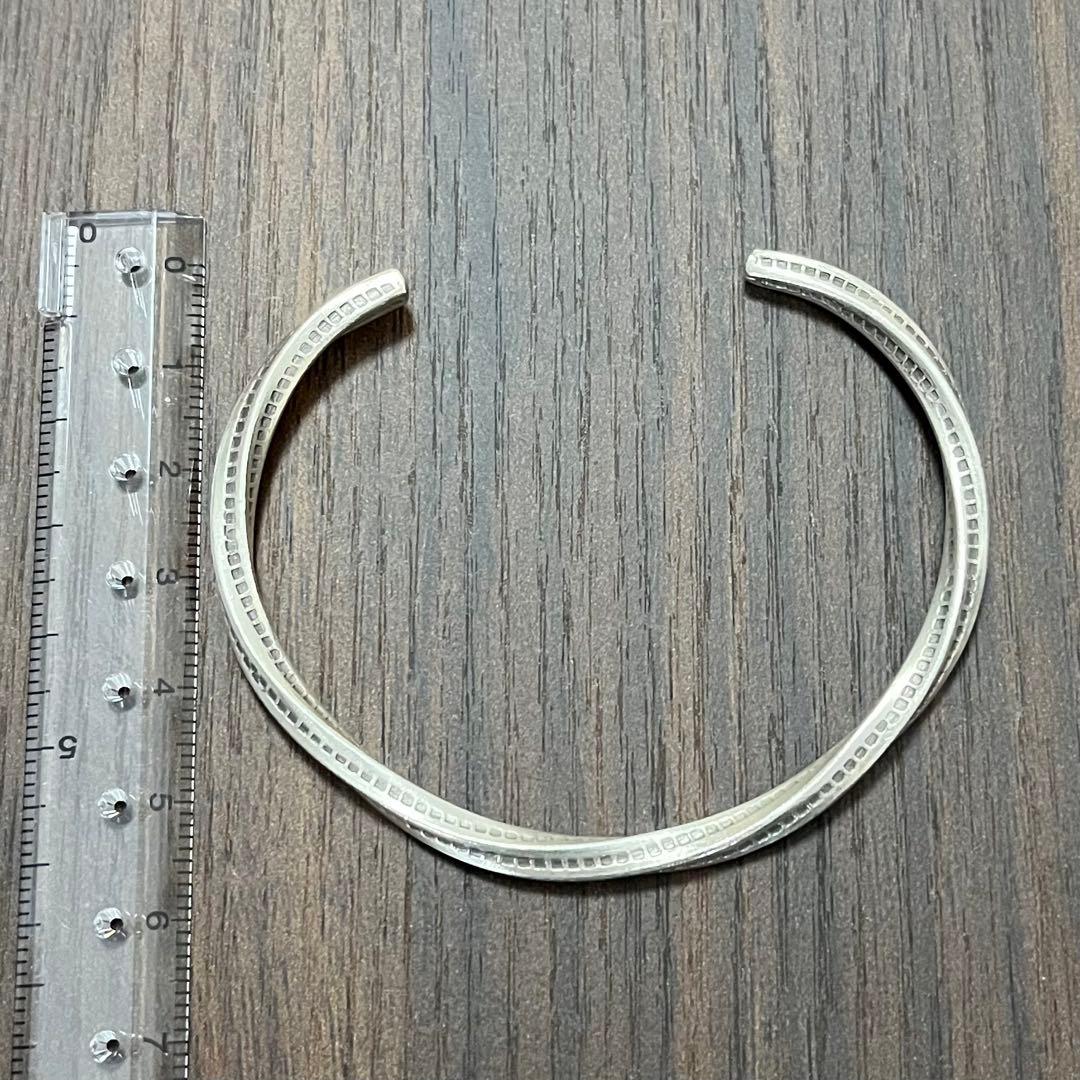 【新品・未使用】バングル カレンシルバー ハンドメイド　純銀97% カレン族