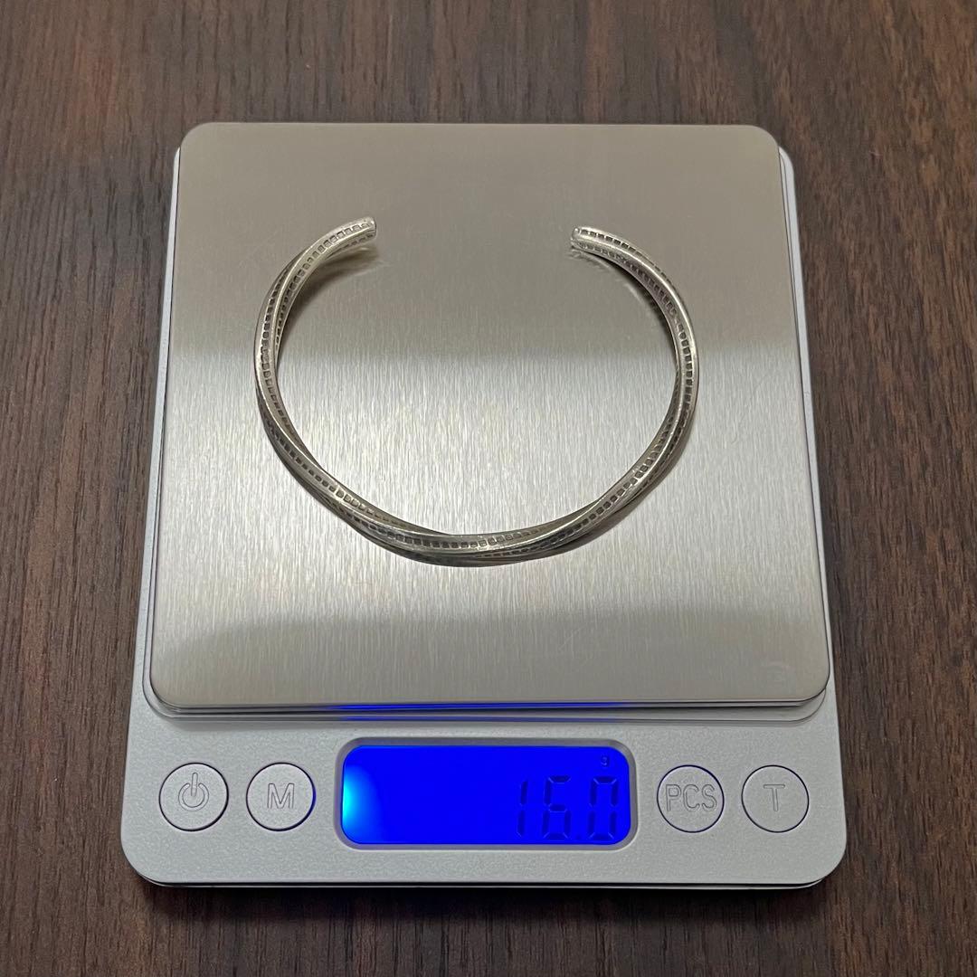 【新品・未使用】バングル カレンシルバー ハンドメイド　純銀97% カレン族