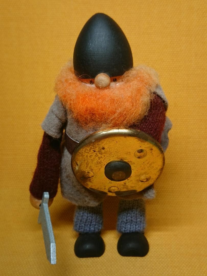ビンテージ　人形　バイキング　北欧　置物　インテリア　工芸品　美術品　A1584