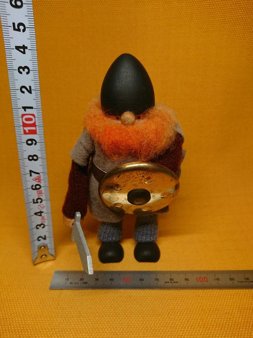 ビンテージ　人形　バイキング　北欧　置物　インテリア　工芸品　美術品　A1584