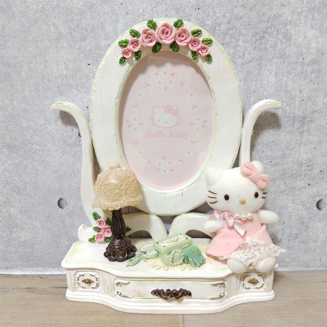 ハローキティちゃん✨フォトフレーム写真立て　2002希少　ぬいぐるみ　ドレッサー