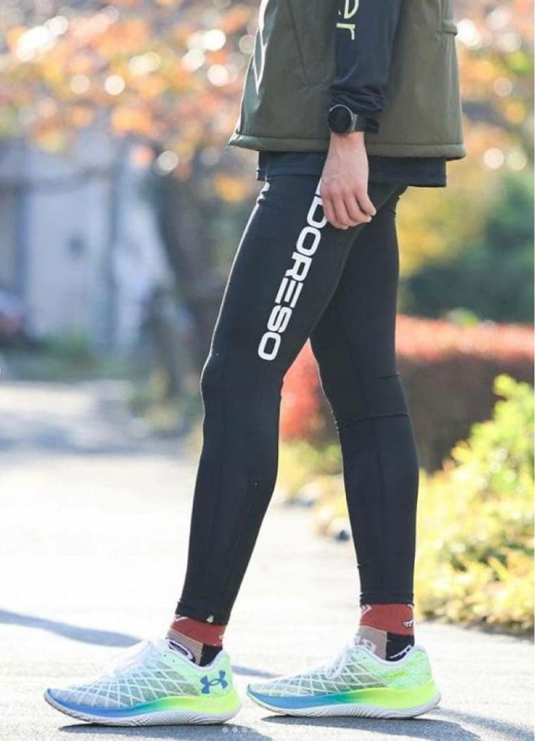 ELDORESO エルドレッソ ランニングタイツ ロングタイツ M グレー