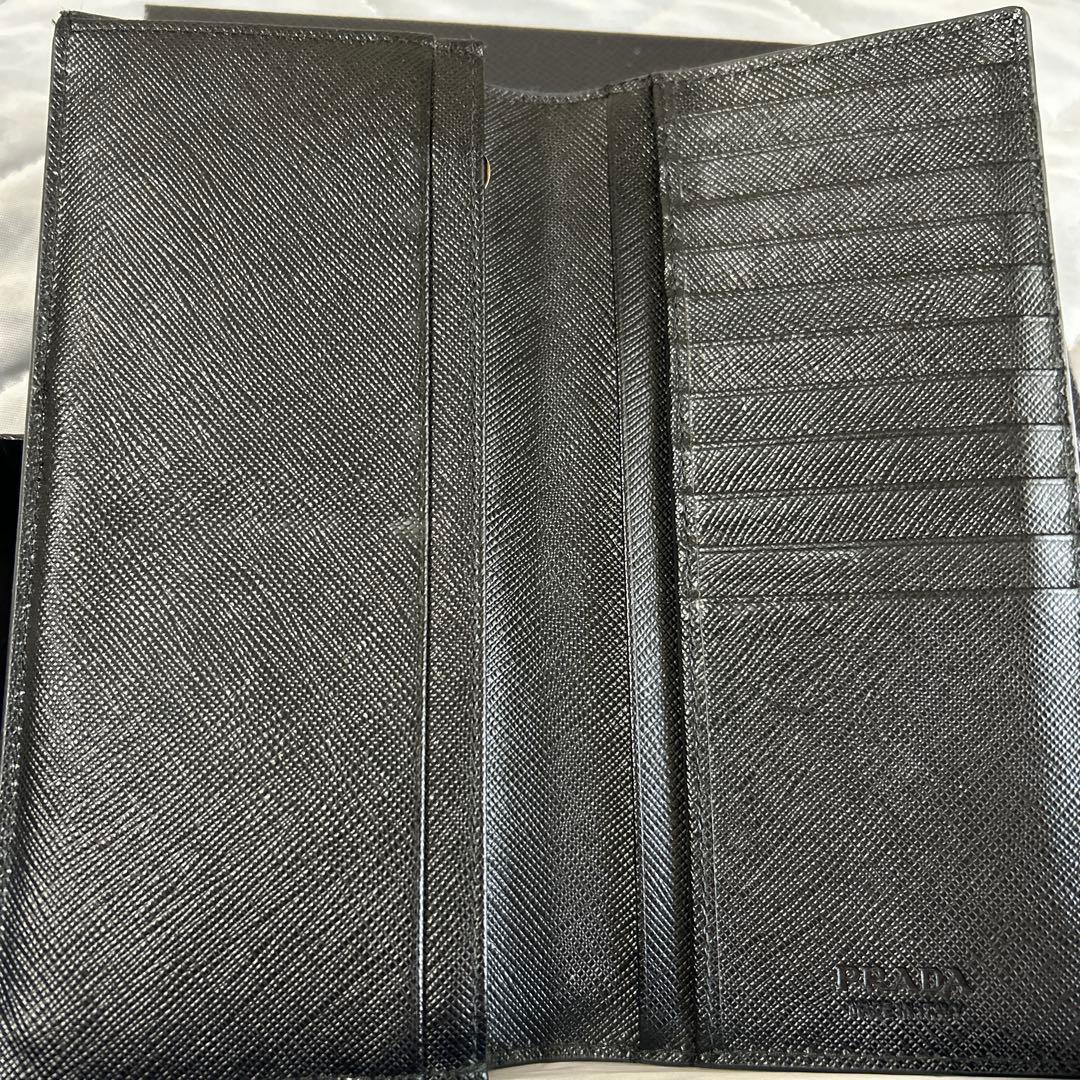 【美品】プラダ 長財布　サフィアーノレザー 黒
