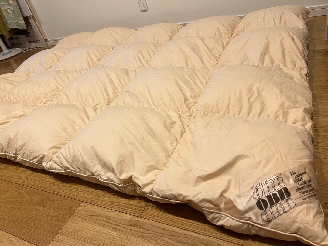 ハンガリーグースダウン95% ハンドピックドイツ製 シングル 1.1k シングル