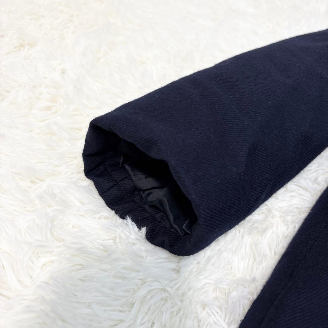 ☆美品☆セオリーリュクス ウールツイルダウンコート Aライン ネイビー M