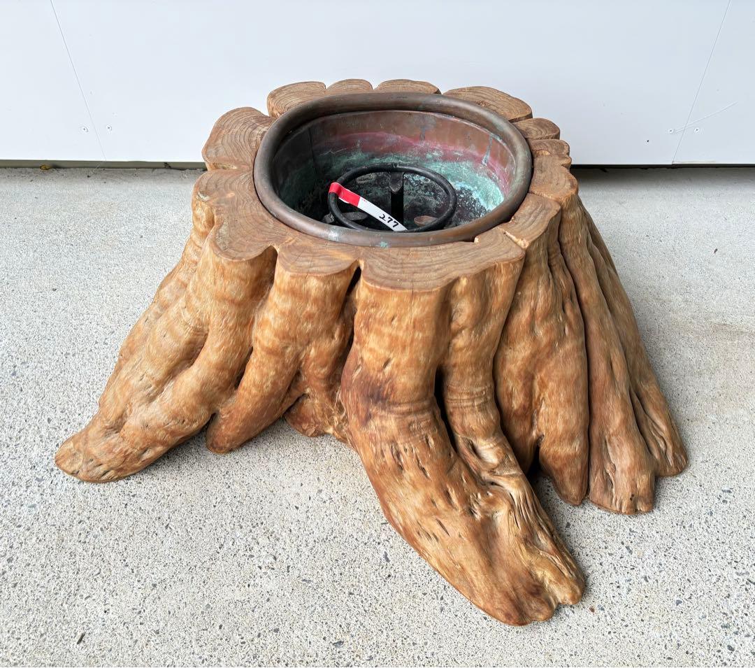 希少 逸品 切り株 火鉢 277 一点物 古美術 激レア品 アンティーク 骨董品