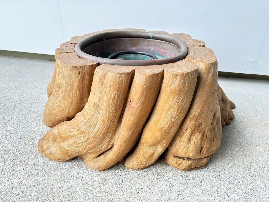 希少 逸品 切り株 火鉢 277 一点物 古美術 激レア品 アンティーク 骨董品