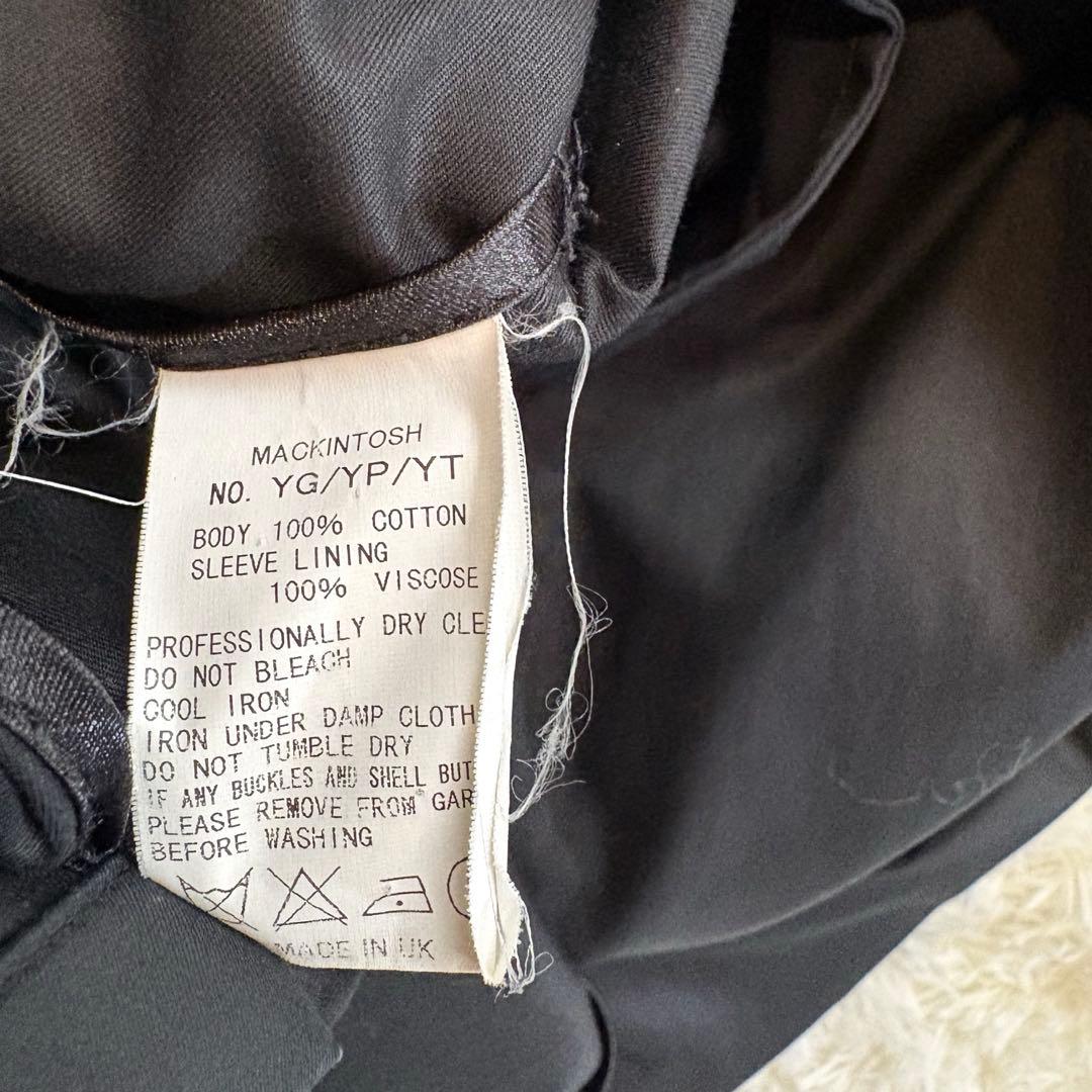 美品 マッキントッシュ 38 メンズ 英国製 トレンチコート 黒