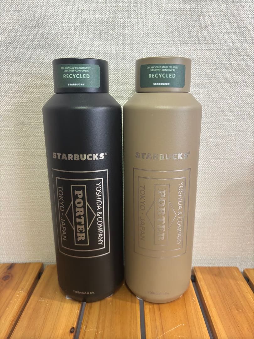 【新品未使用】2本セット　スタバ×PORTER ステンレスボトル 591ml