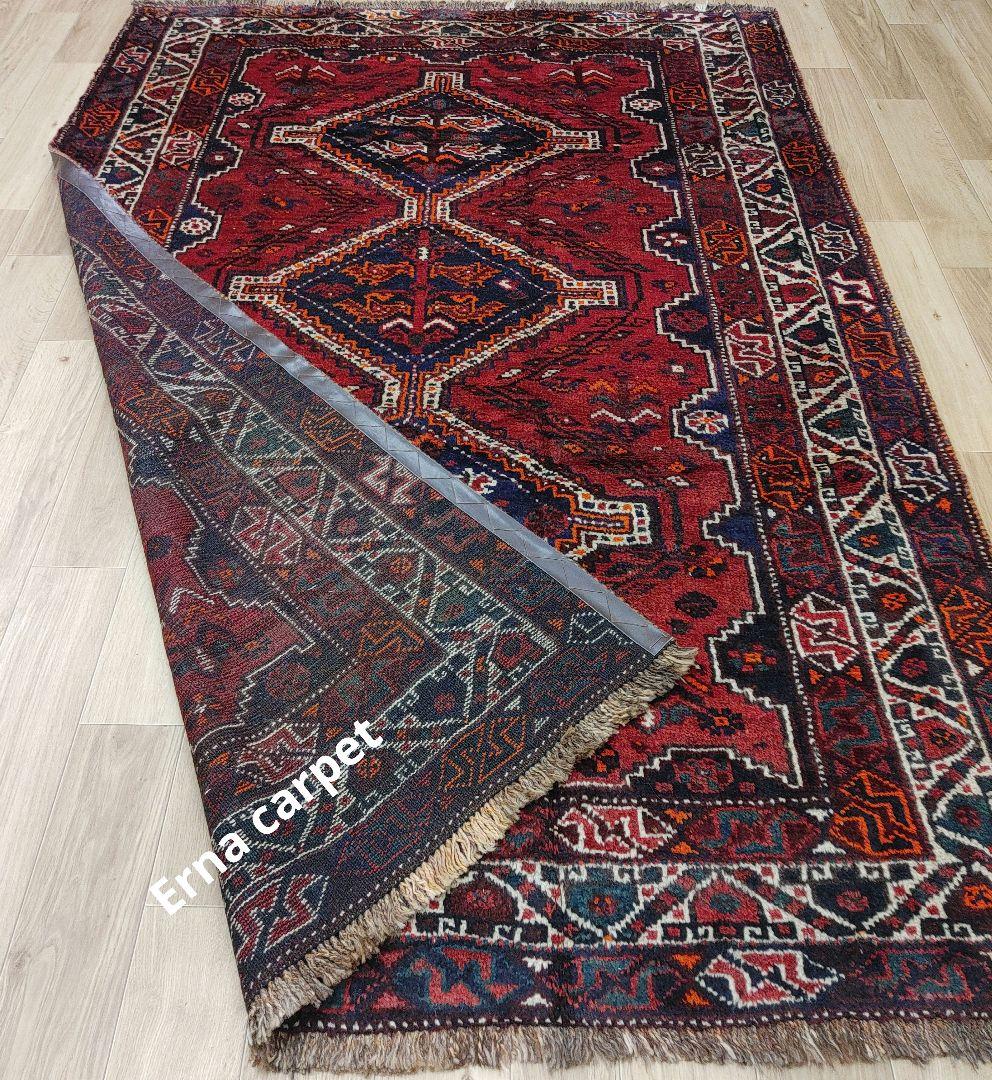 ペルシャ絨毯　シ－ラーズ産 236x160 クリーニング済 shiraz