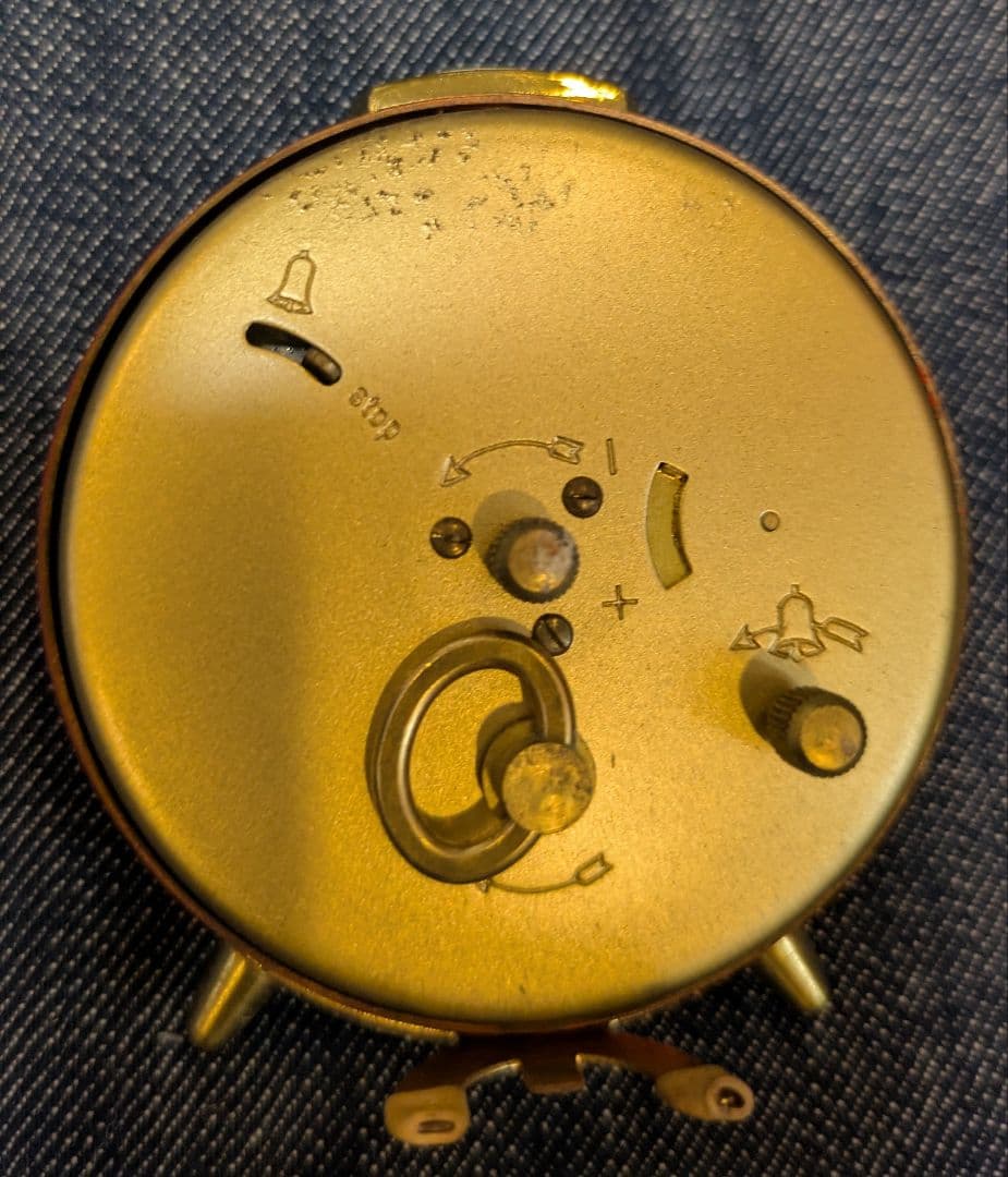 おまとめお取引用　マウテ　目覚まし時計　丸型　朱色&ペパーミントセット　ご予約品