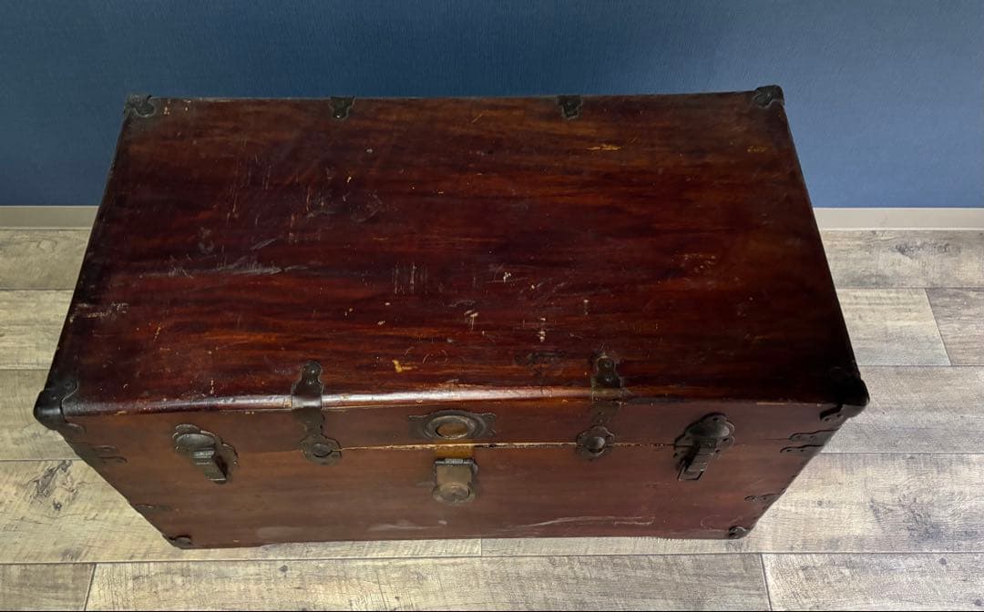 アンティーク木製収納ボックス