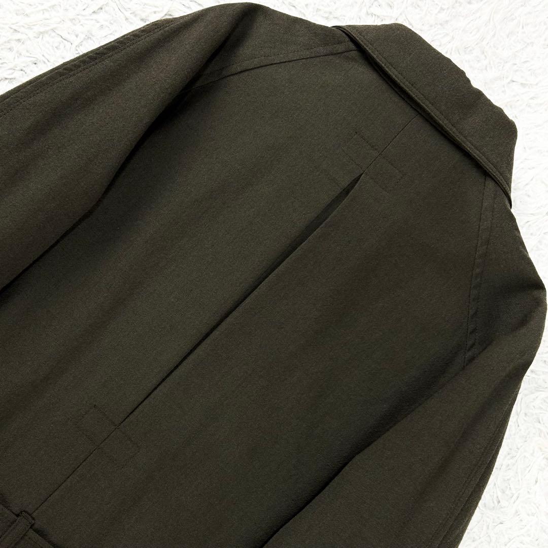 未使用級 ウールギャバ ブリッラペルイルグスト ベルテッドオフィサーコート S