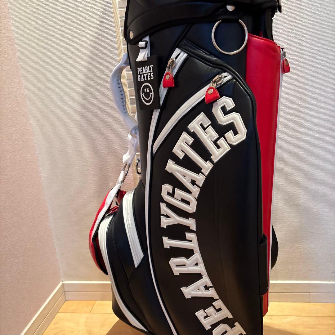 PEARLY GATES ゴルフバッグ 89モデル ネイビー/レッド