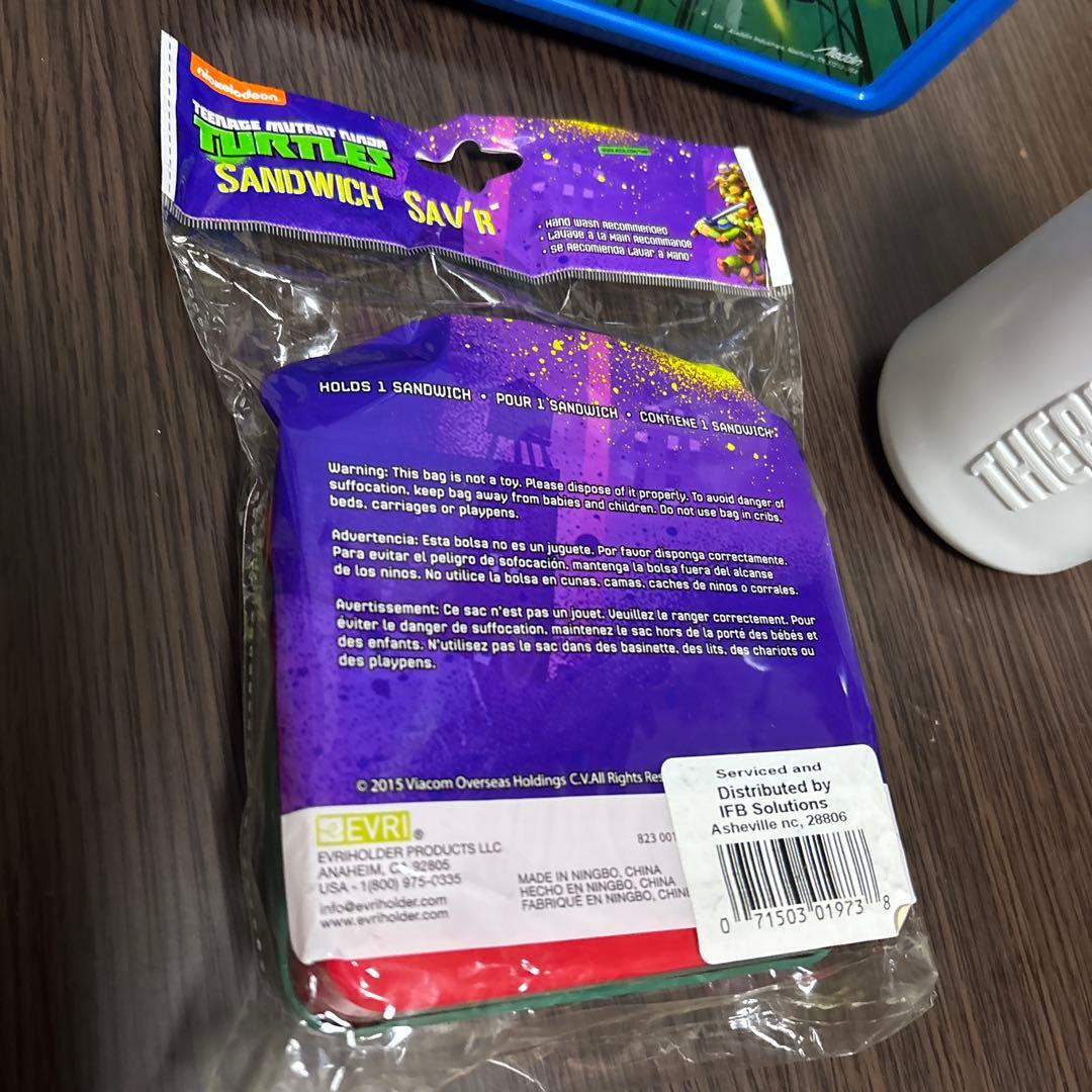 マイティ・ダックス　忍者タートルズ　ランチボックス水筒セット