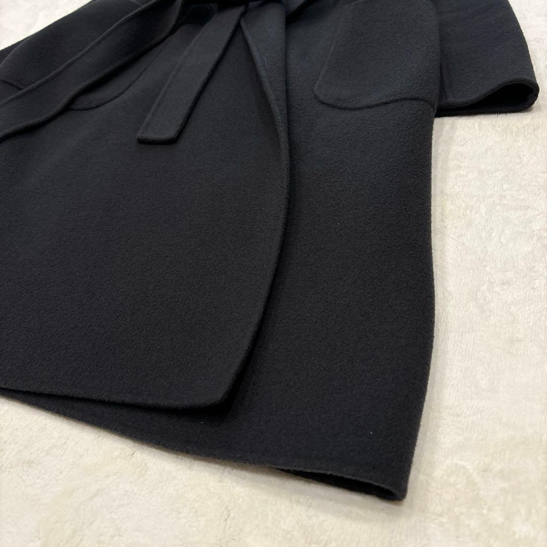 ANAYI ロングコート ベルト付 グレー 36 リバーコート