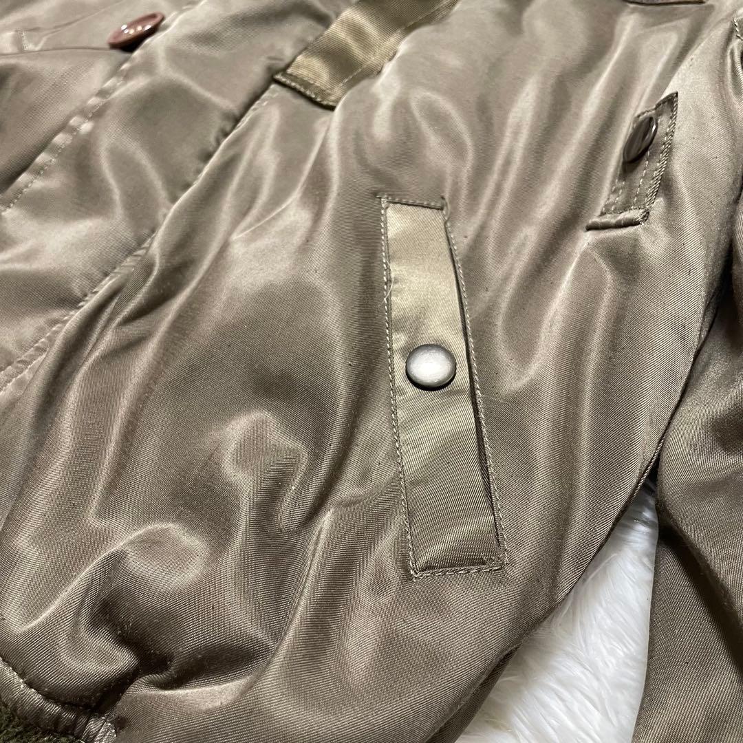 y2k 00s archive N-2B リアルファー　ボンバージャケット　光沢