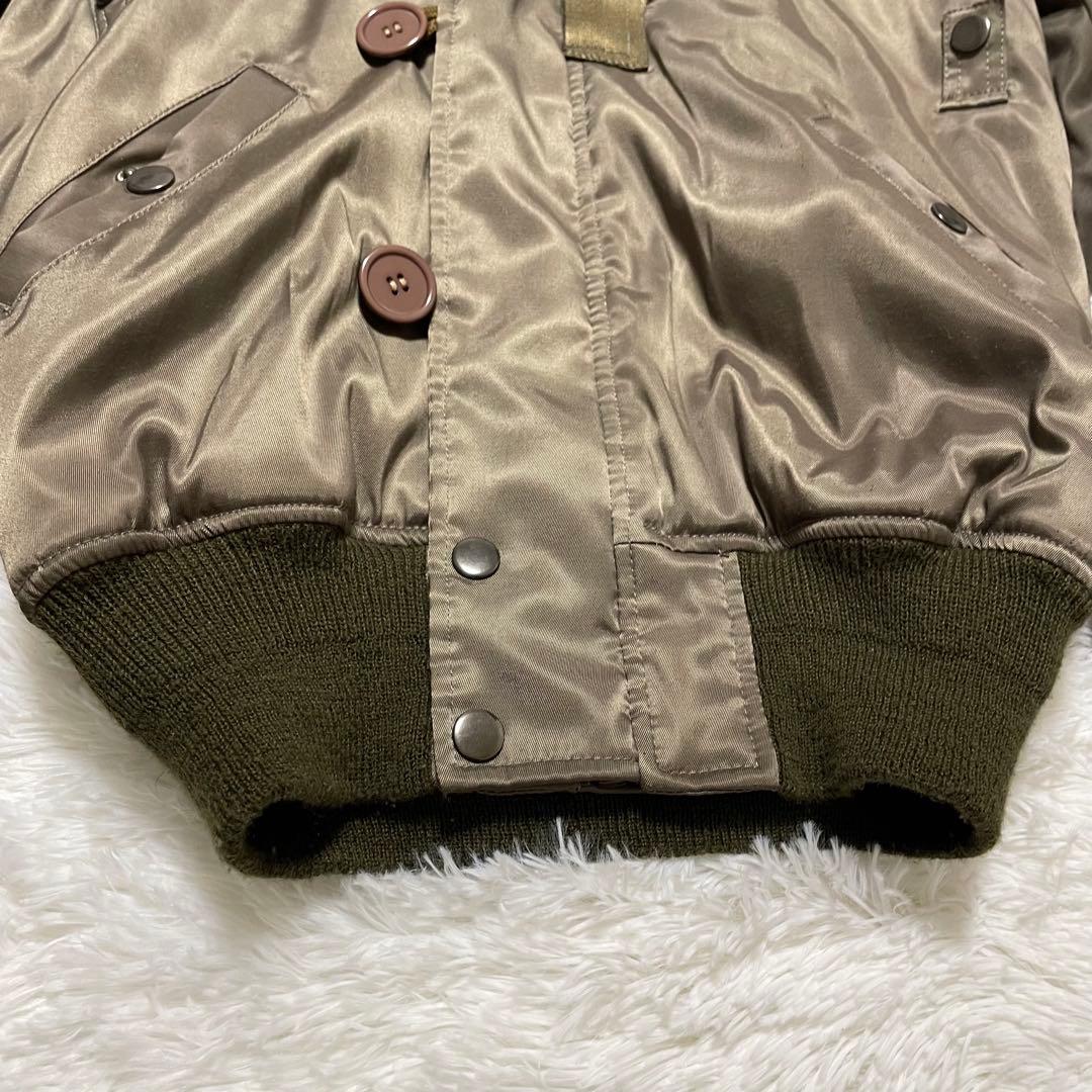 y2k 00s archive N-2B リアルファー　ボンバージャケット　光沢