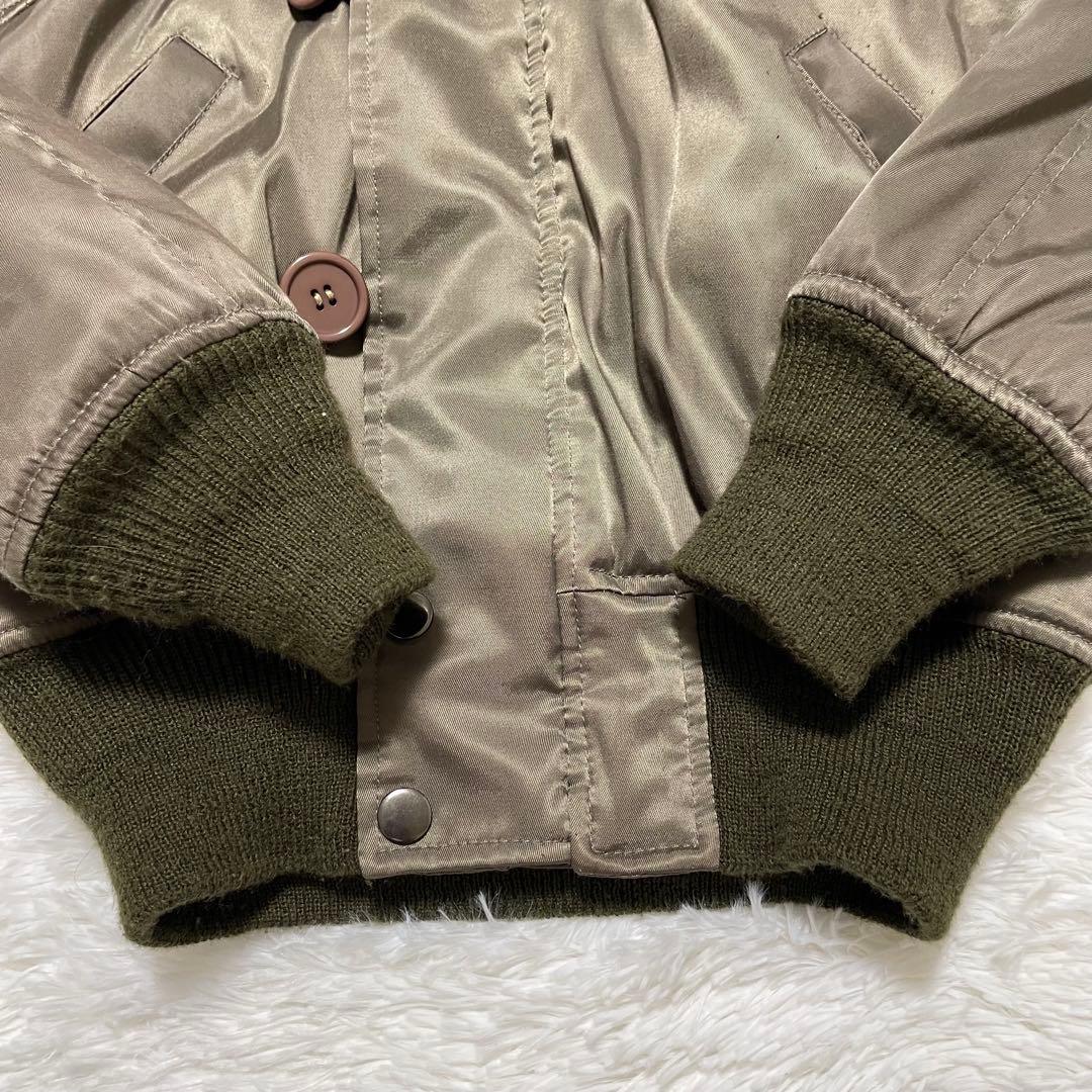 y2k 00s archive N-2B リアルファー　ボンバージャケット　光沢