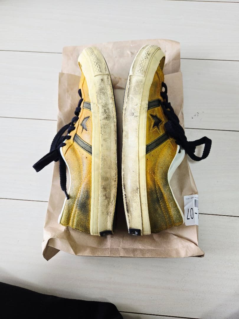 出品直後限定セール！コンバース　ジャックスター　マスタード　からし　27センチ