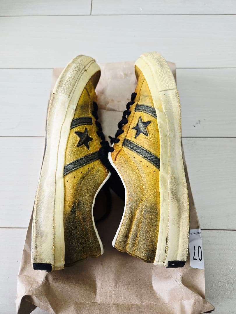 出品直後限定セール！コンバース　ジャックスター　マスタード　からし　27センチ