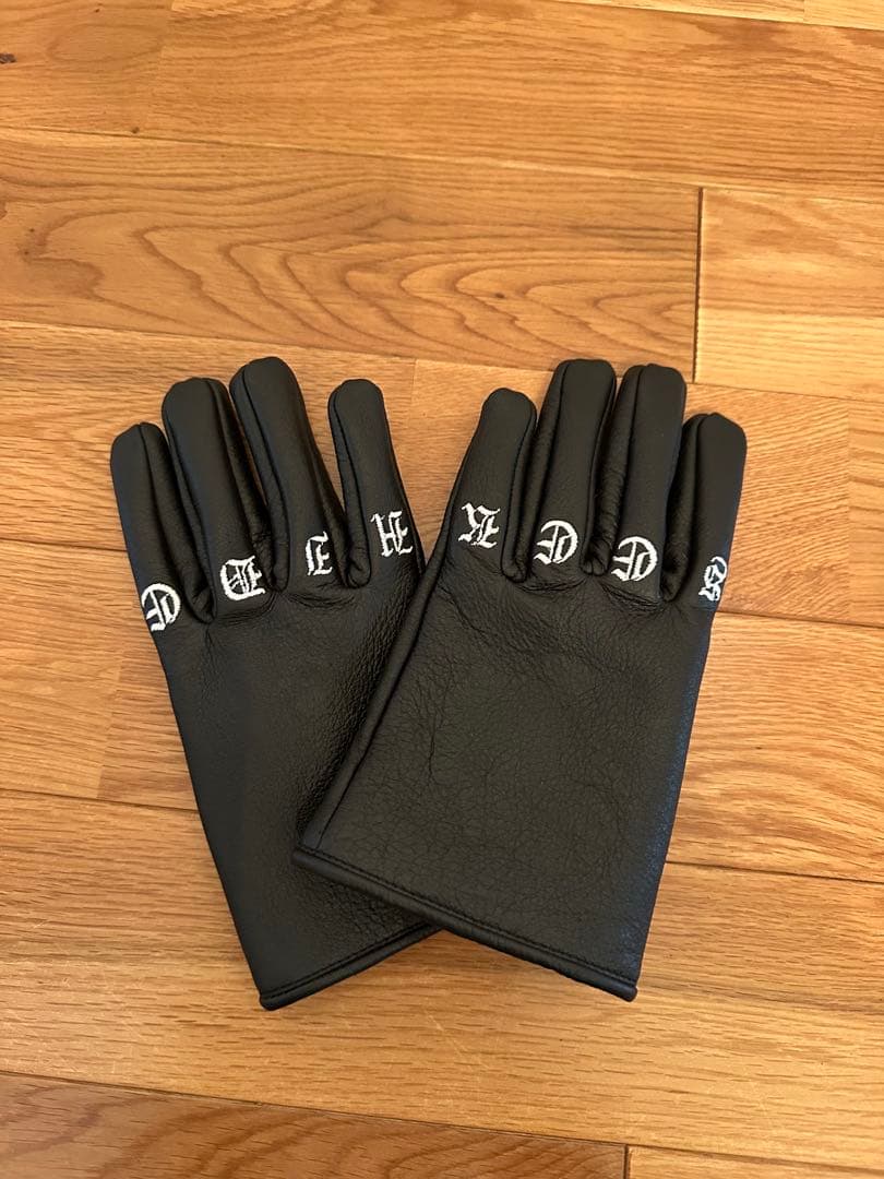 Hide and seek Leather Gloves 黒L